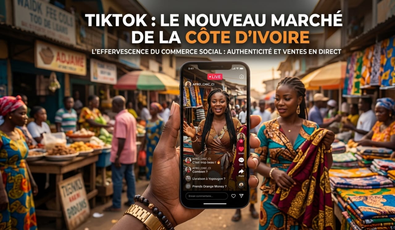 Tik Tok : le nouveau terrain de vente en Côte d'Ivoire  